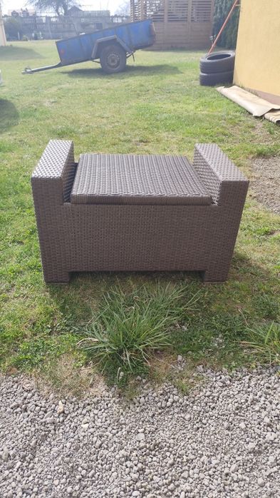 Meble ogrodowe sofa ratanowa