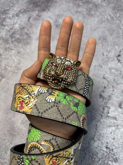 Gucci Tiger ремінь / ремень гучи тайгер гуччи тигр / гучі пояс гуччі guci belt з тигром