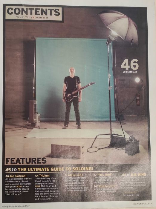Revista Guitar World, Abril 2006 - Joe Satriani