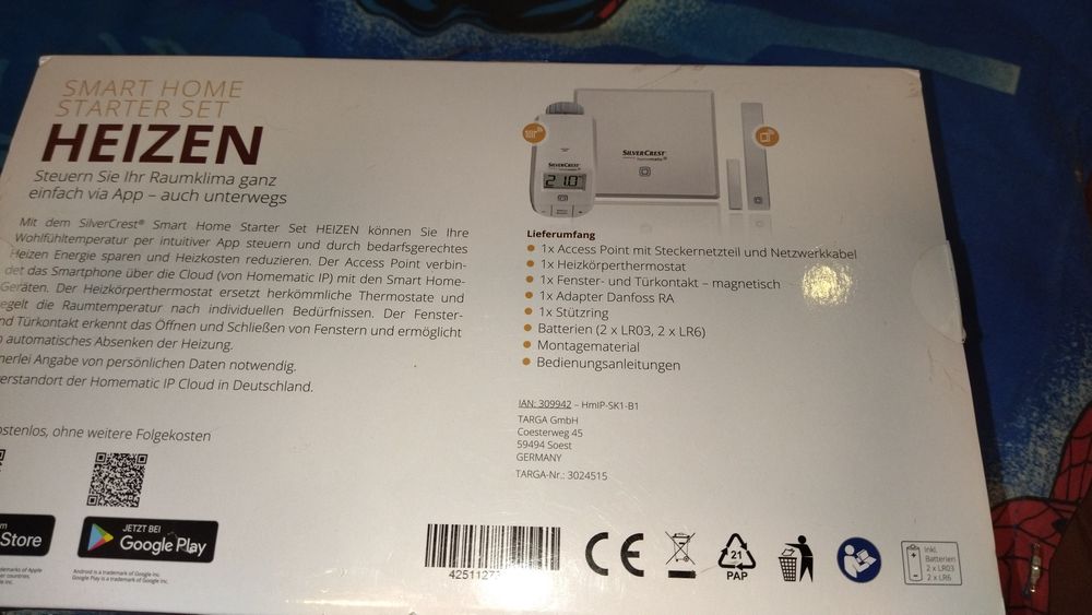 Termostat  do grzejnika zestaw smart home  IP