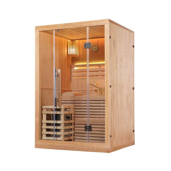 SAUNA FIŃSKA LUXOR M z Piecem  3,5KW 130x120x200cm