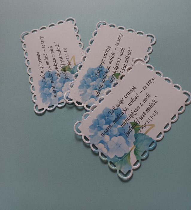 Bileciki na kołacz weselny