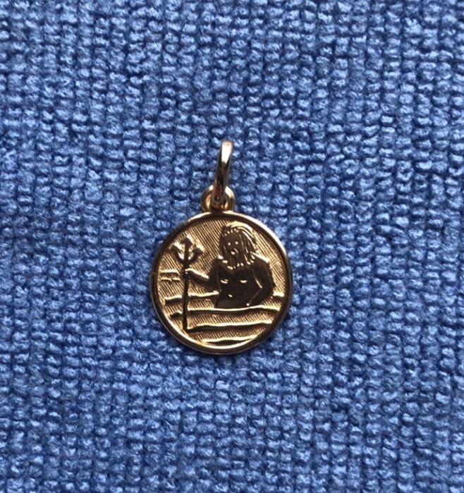 Złota  zawieszka, znak zodiaku próba 333(8k)