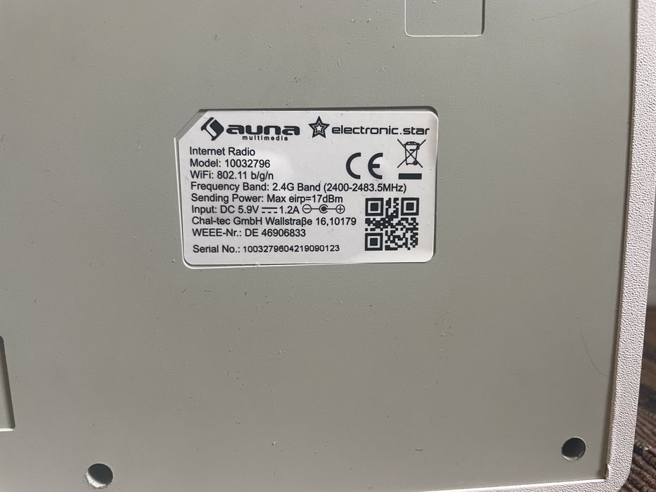 Интернет-радио Auna IR-160 (Германия)