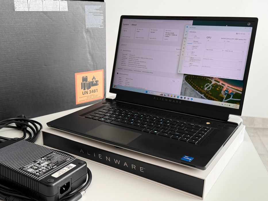 ALIENWARE X17 R1 | RTX 3080 16GB | 64GB RAM | 2TB SSD | SUPER STAN | FV23%