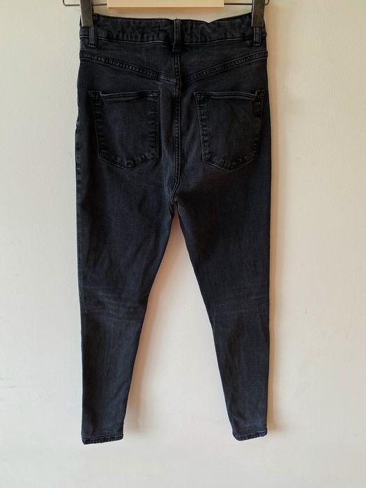 Женские серые джинсы скинни