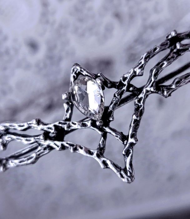 Elficka tiara srebrna LOTR cosplay