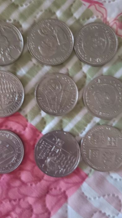 10 Moedas de prata 100 e 200 escudos