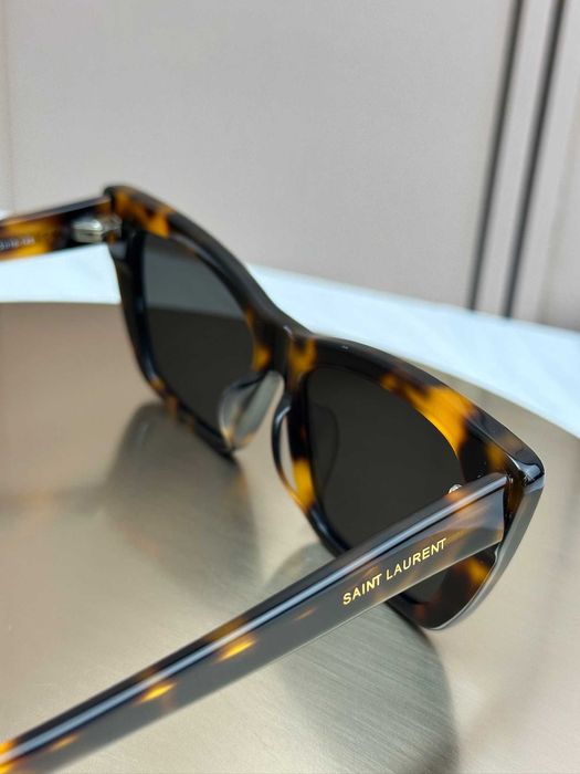 Сонцезахисні окуляри Saint Laurent SL 276 Mica світла черепаха котяче око ацетатні, темна лінза, жіночі, оригінал