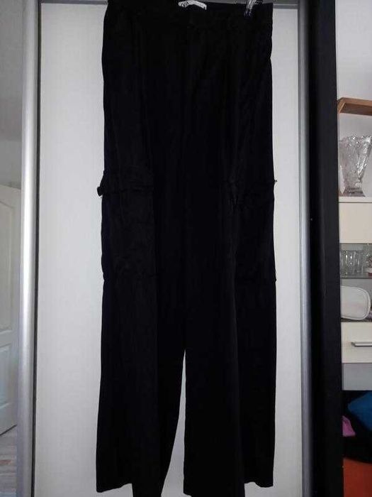 Широкие брюки карго штаны zara
