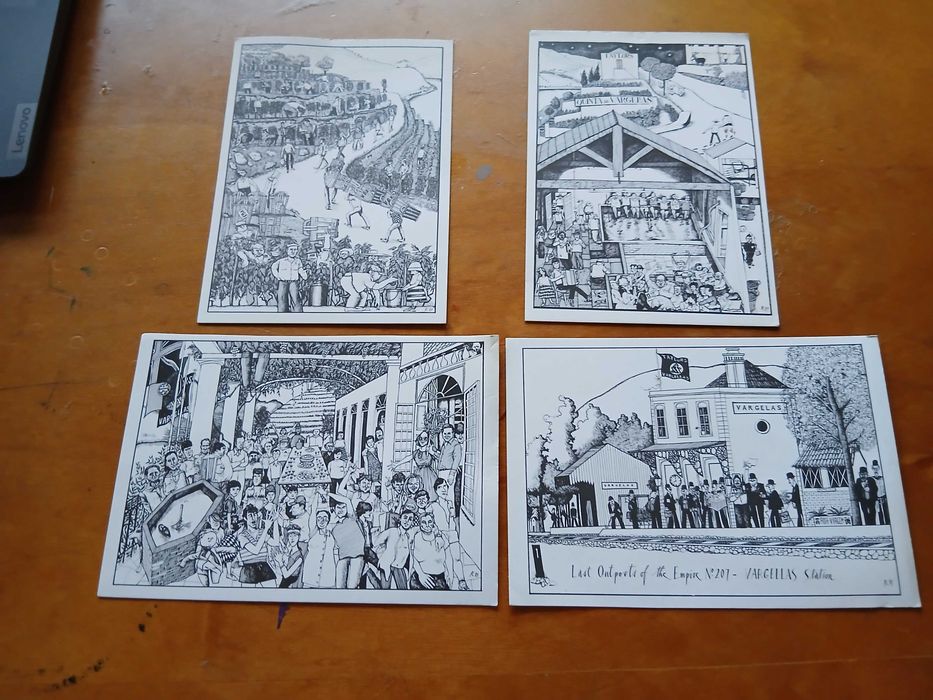 postais ilustrados da casa Taylor