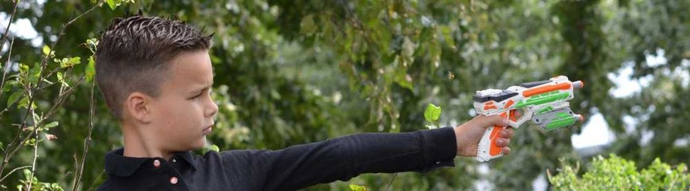 PISTOLET na strzałki piankowe WYRZUTNIA Broń zabawka dla dzieci 31055