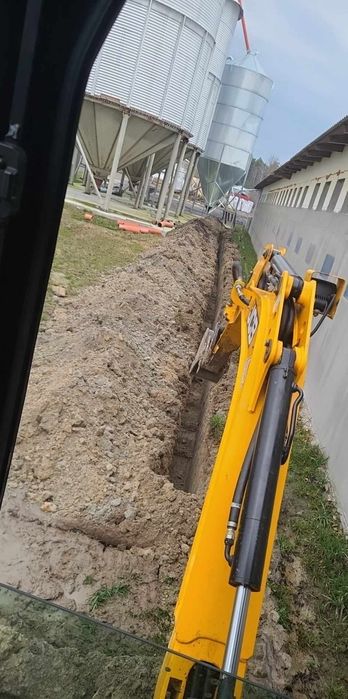 Usługi minikoparką wykopy melioracji niwelacja