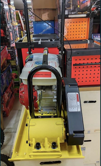 Placa compactadora vibratória para calceteiro a gasolina