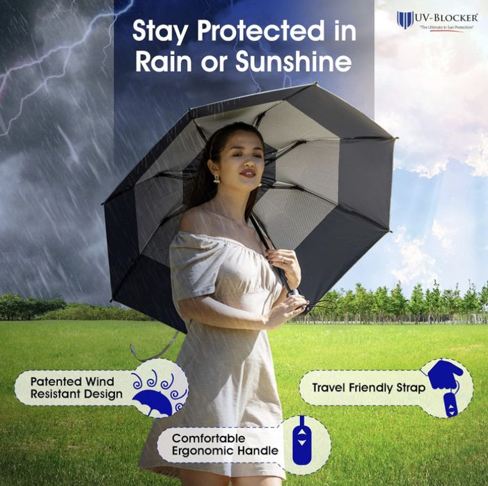 УФ парасоля | UV umbrella | сертифікована SPF 55+