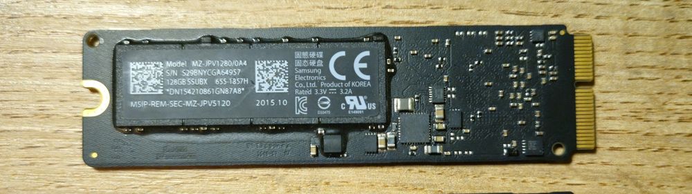 Oryginalny dysk ssd Apple Macbook Air, Pro 128GB