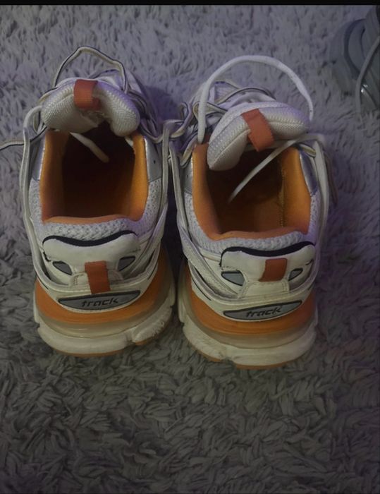 Balenciaga track biało pomaraczowe