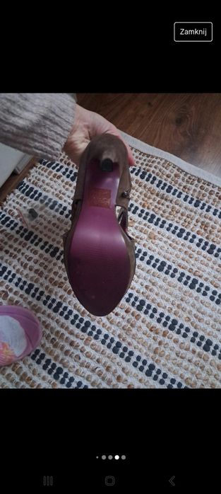 Sandaly szpilki platforma r40