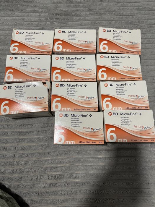 Иглы для инсулиновых шприц-ручек BD Micro-Fine+ 6 мм (32G)
