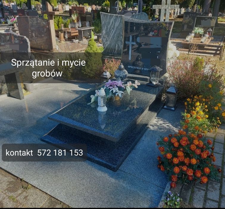 Sprzątanie grobów, mycie i pielęgnacja