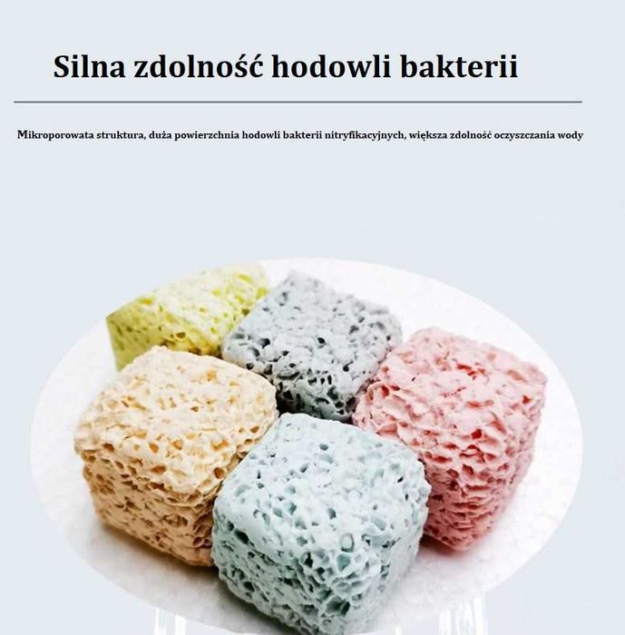 Ceramiczne kostki filtracyjne, bakterie nitryfikacyjne -1 kg nie litr!
