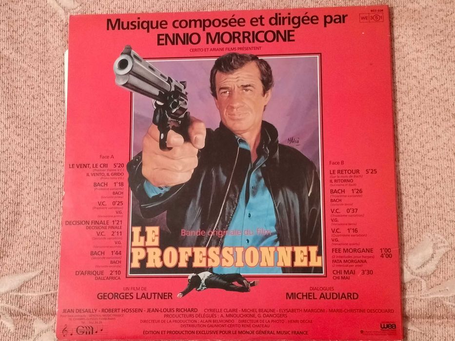 Disco Vinil 1981 Ennio Morricone " Le Professionnel"