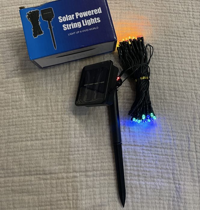 Girlanda solarna 7m 50 led wielokolorowa