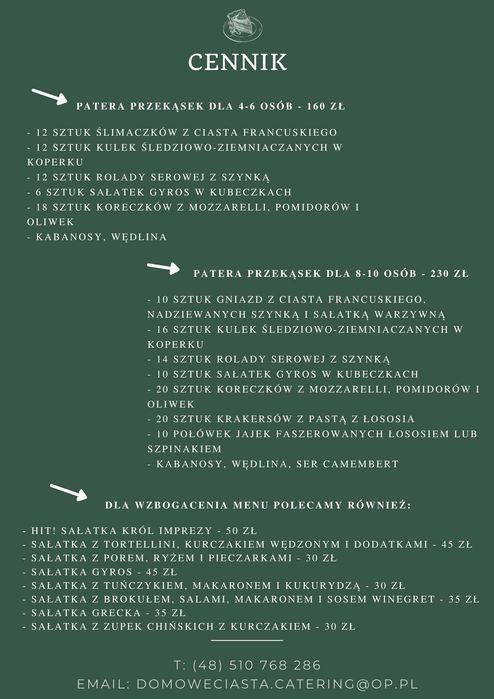 Catering okolicznościowy z dostawą, patery mięsne, przekąski