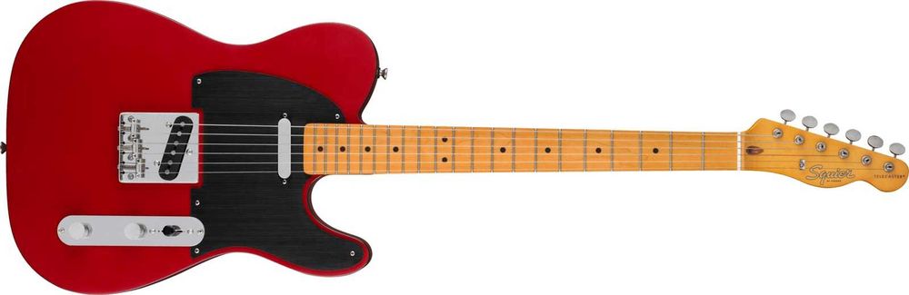 fender sq 40th anni. vintage edition maple fingerboard, black anodized
