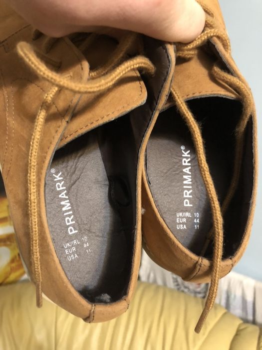 New Туфли классические Primark 44 разм экокожа коричневые clarks