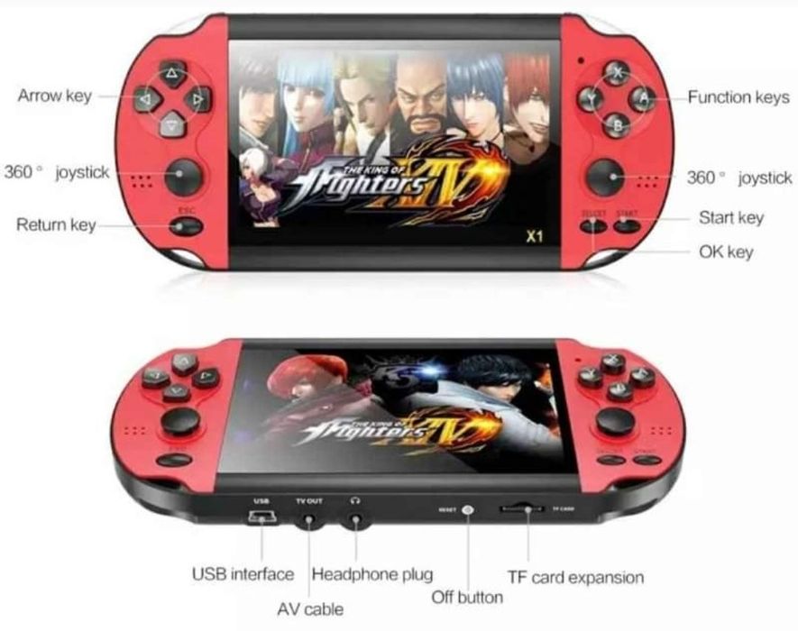 X7 Portable Video Game Console Including 200 Games (New)64284588498435123