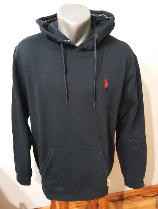Granatowa Bluza Męska z kapturem U.S. Polo Assn rozm.L