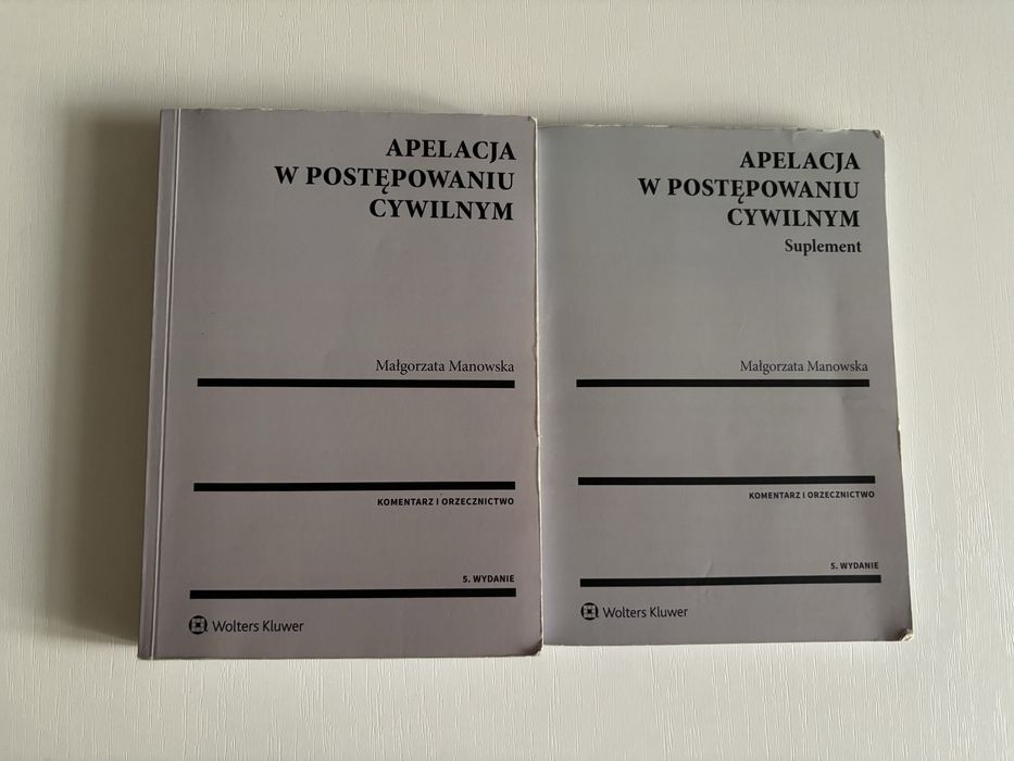 Konstrukcja apelacji cywilnej Manowska