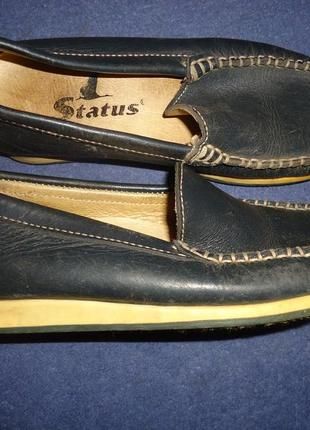 мокасины кожа