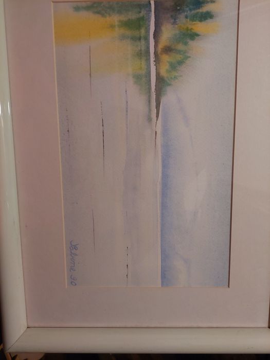 Aguarela com moldura pintura