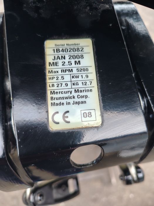Двигун для човна, лодочный мотор Mercury 2.5
