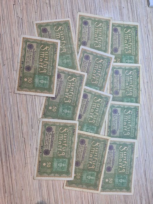 Starocie banknoty Marki Niemcy 159 sztuk wysyłka gratis