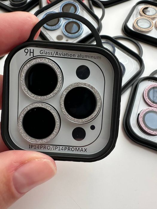 Скло на лінзи камер с блискітками