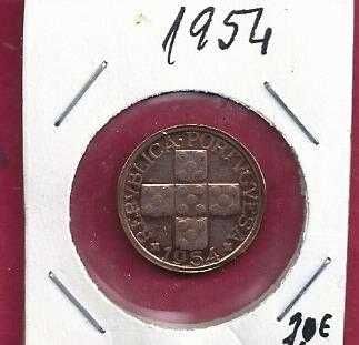 MOEDAS  REPUBLICA  X  CENTAVOS 1954  BELA