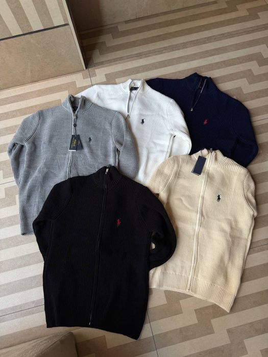 ‼️ ХІТ 2026 ‼️ Кардиган Поло Ральф Лорен вязаный мужской  Мужской кардиган Polo Ralph Lauren черный Свитер Поло вязка Кофта на молнии Поло Ральф
