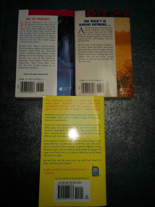 Livros bolso inglês - romance - Várias autoras - a partir de 2€ cada
