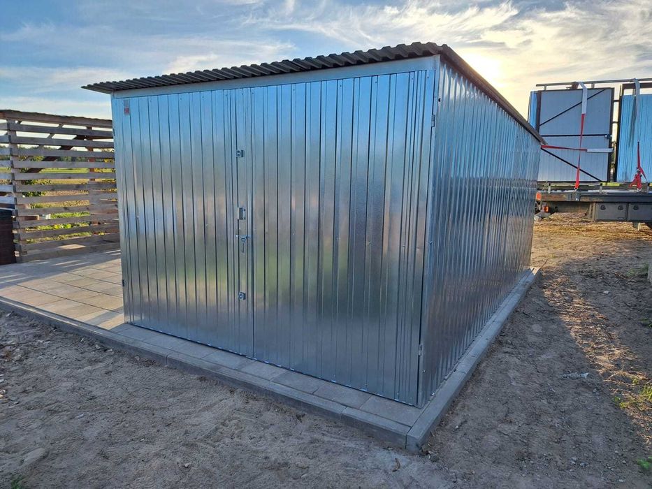 Garaże Garaż 3x5 CAŁY OCYNK MOCNY Blaszak Cały Kraj Szybki Termin Raty