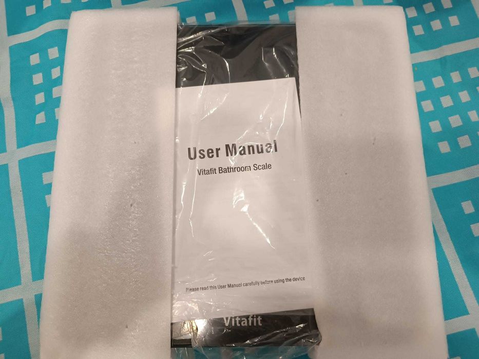 Balança Digital de Casa de Banho Vitafit Vidro Temperado Premium (Nova)