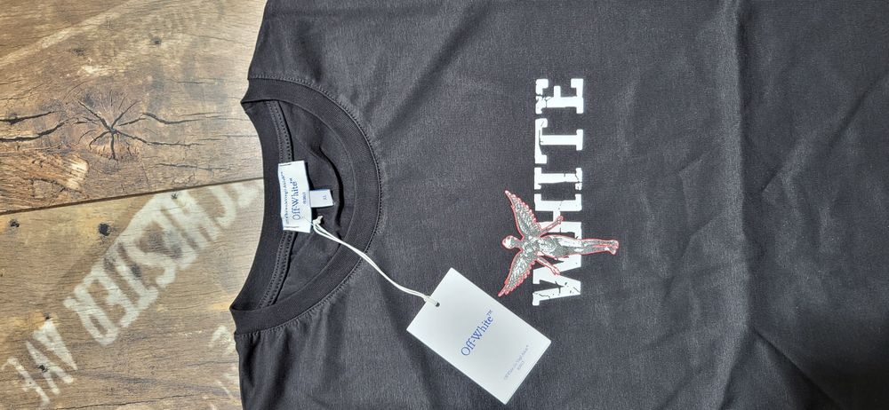 Off white koszulka męska t-shirt bawełna premium logo plecy XL