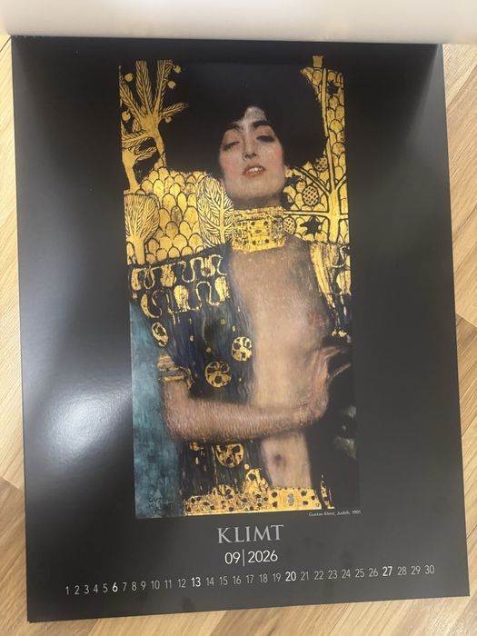 Kalendarz ścienny 2026 Gustav Klimt sztuka