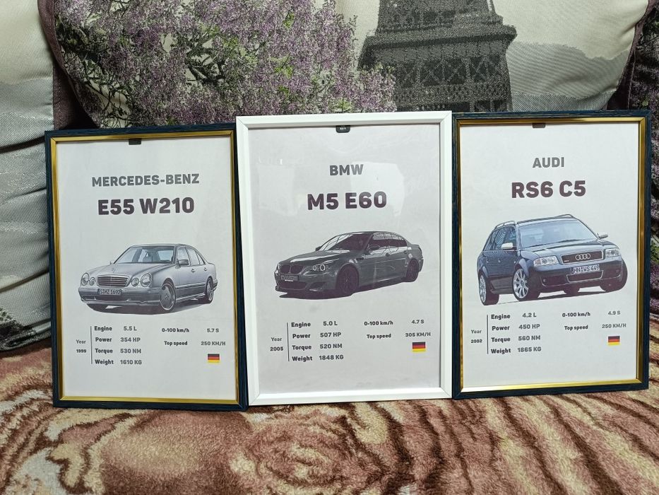 постеры с машинами