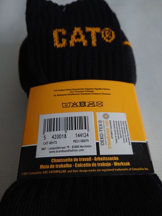 Skarpety CAT Caterpillar wysokie Grube Ciepłe MOCNE 3 PAK roz. 43-46