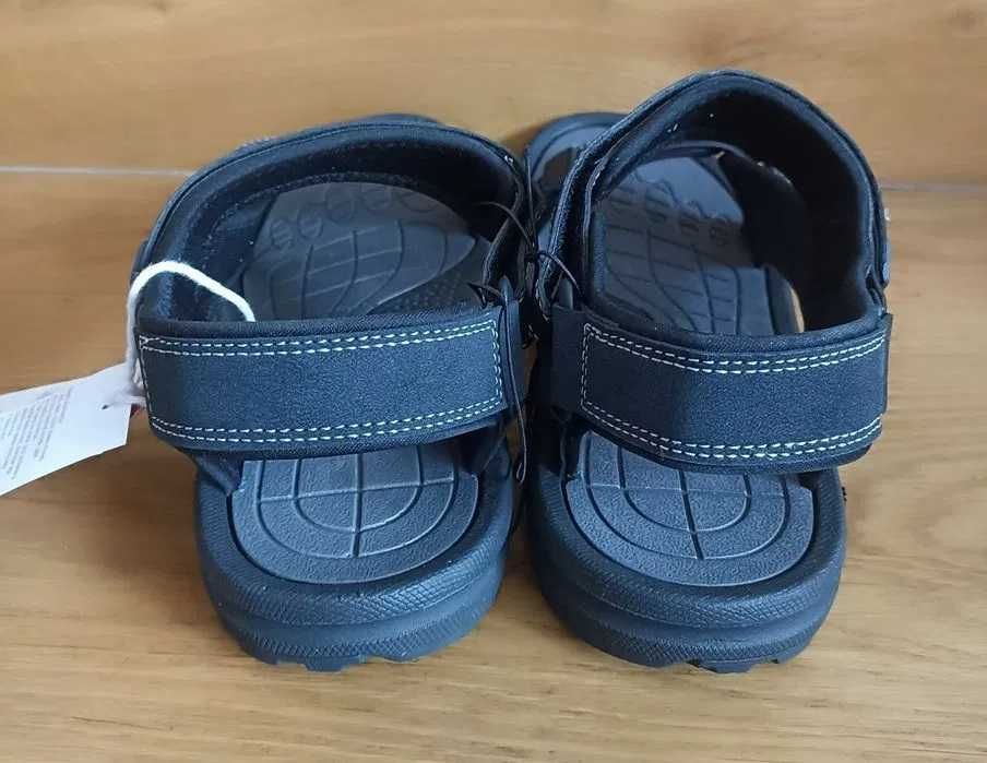 Sandały męskie sportowe Lee Cooper czarne na rzepy 45