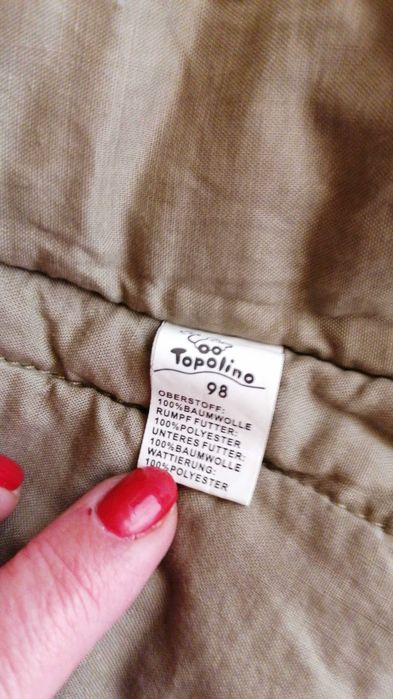 J/90 Kurteczka parka dziewczęca Topolino  r. 98