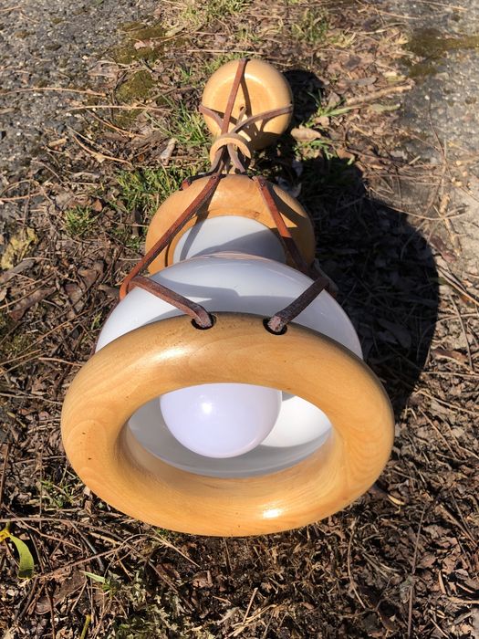 Lampa wisząca boho rustykalna kolonialna prl retro vintage